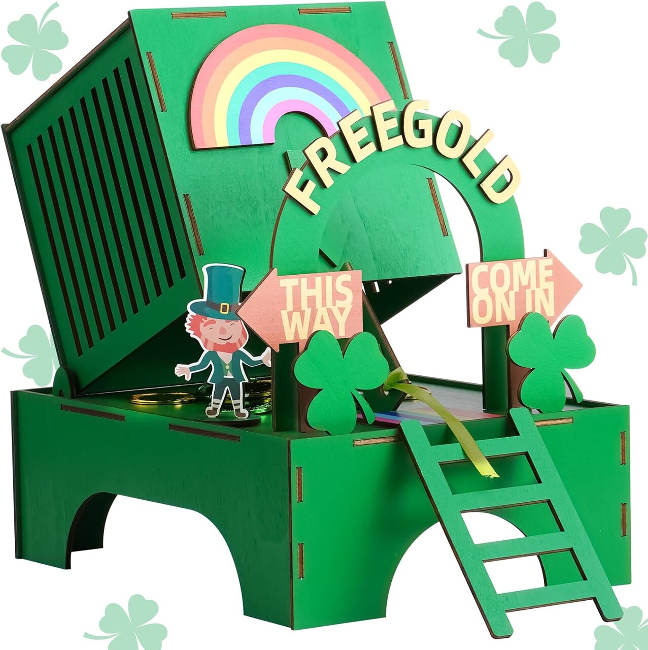 St. Patrick's Day Leprechaun Trap Kit, St Patrick's Day Decorations DIY to Catch a Leprechaun